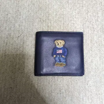 POLO RALPH LAUREN 폴로베어 접이식 지갑 네이비