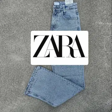 ZARA 하이웨이스트 진 메탈릭