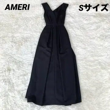 아메리 AMERI 원피스 오버롤 스커트 블랙 S 롱