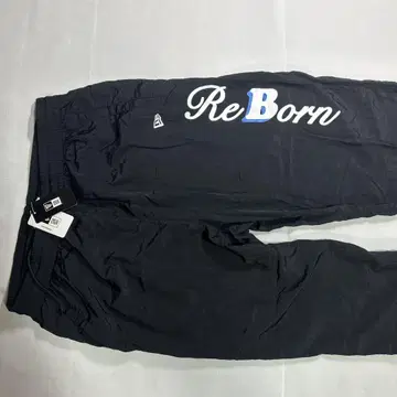 ReBorn 로고 검정 캐주얼 팬츠 새 제품