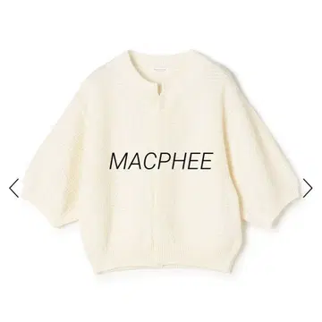 미품 MACPHEE 기마 코튼 반소매 카디건