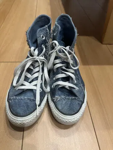 [ CONVERSE ] 컨버스 데미지 가공 데님 23.5cm
