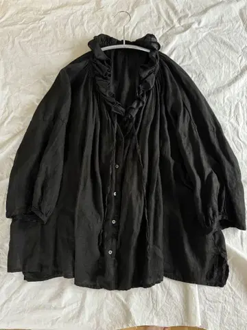 nest Robe 24AW 린넨 시어 프릴 블라우스 01243 1143