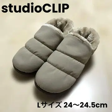 studioCLIP 미사용 택 포함 슬립온 퀼트 L 사이즈 베이지