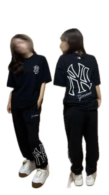 뉴욕 양키스 스웨트 팬츠 블랙