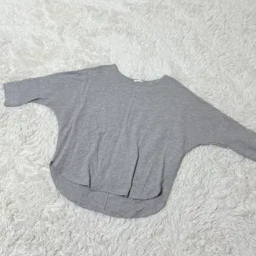 [ c5656 ] GU 티셔츠 그레이 칠부 캐주얼