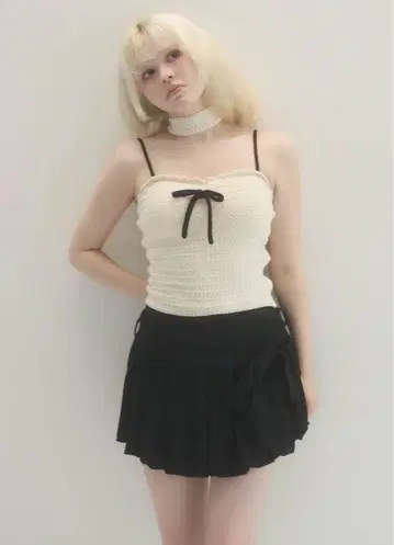 Andmary Sui ribbon tops ivory