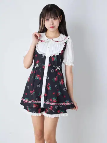 Ank Rouge 딸기 스트로베리 패턴 셋업