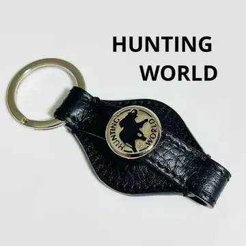 [ HUNTING WORLD/헌팅월드 ] 키링 가죽 블랙