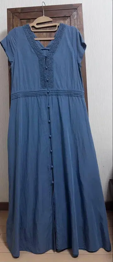 Spick & Span 블루 롱 원피스