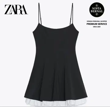 ZARA 블랙 슬립 드레스