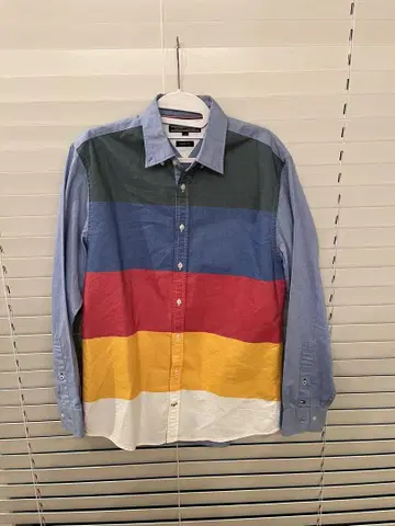 TOMMY HILFIGER 토미 멀티 컬러 장소매 셔츠 M
