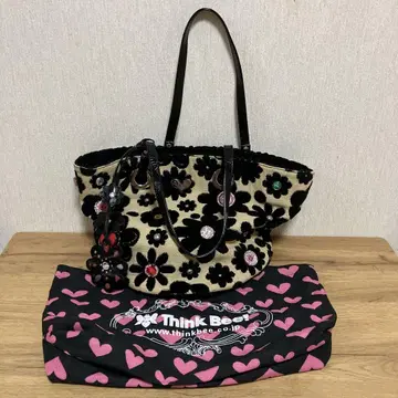 Think Bee! 꽃무늬 토트백