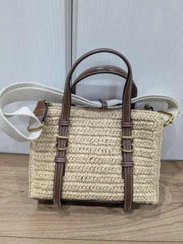 ZARA 엮임 디자인 미니 토트 백