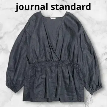 [새상품급] 린넨 100% 카슈쿨 블라우스 블랙 저널 스탠다드