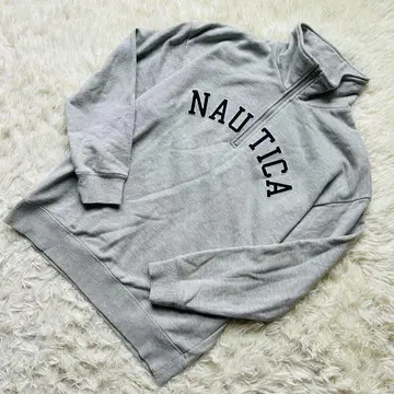 NAUTICA 노티카 맨투맨 하프 지퍼 그레이 XL