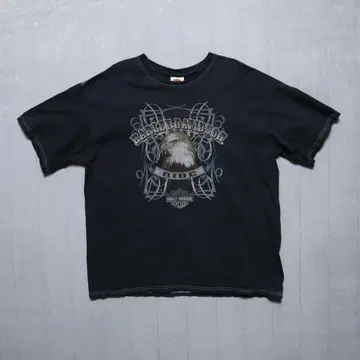 하레리-데이비슨 2336 00년대 빈티지 티셔츠 XL 블랙