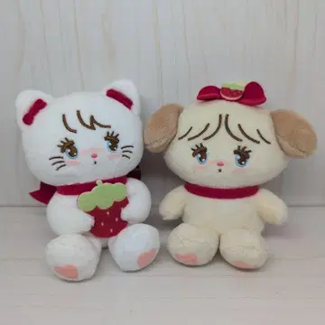 미코 캐릭터 딸기 마스코트 인형 무스 스프레