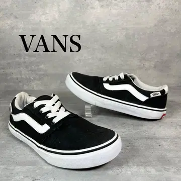 VANS 밴스 스니커즈 22cm 블랙 화이트 스케이트 스타일