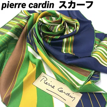 [정품] pierre cardin 피에르 가르뎅 스카프 그린 계열