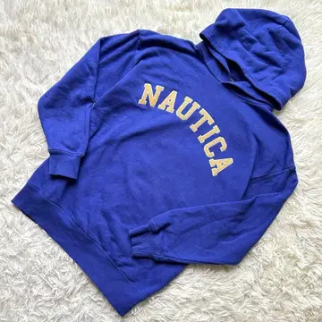 노티카 NAUTICA 파커 풀오버 후드 블루 XL 넉넉한 사이즈