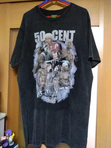 T셔츠 50cent XL 빈티지 가공