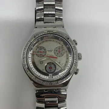 SWATCH 크로노그래프 손목시계 실버