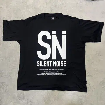 SN SILENT NOISE 블랙 티셔츠 3XL