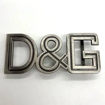 D&G 벨트 빅 로고 버클 실버