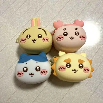 치카와 얼굴 미니 실리콘 파우치 4개 세트