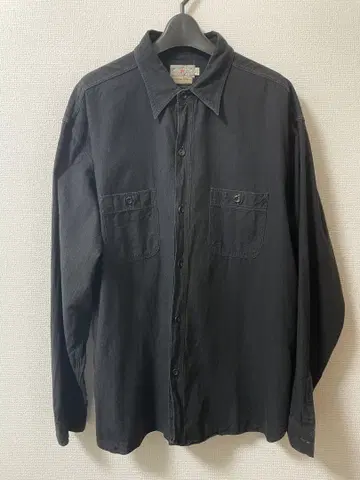 WILLIAM GIBSON BLACK CHAMBRAY 버즈릭슨 XL