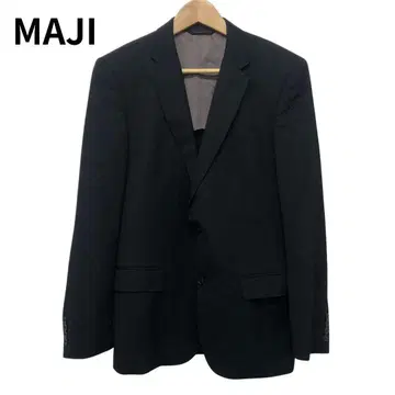 MAJI 블랙 재킷 블레이저 싱글 버튼 오피스 남성용
