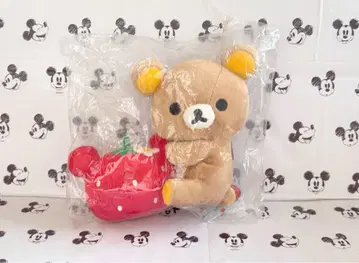 리락쿠마 스토어 캐러밴 한정판 모아모아 봉제인형 리락쿠마 딸기
