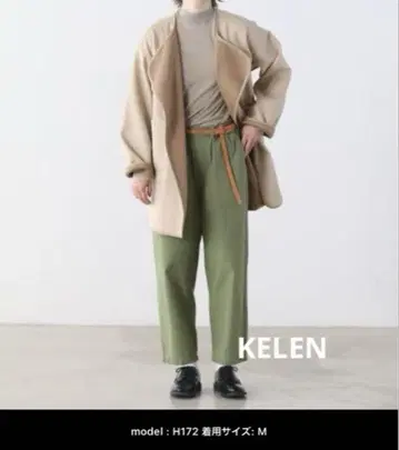 KELEN 케렌 이지 핏 베이커 팬츠 카키 미사용