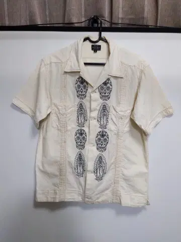 SCHOTT 쿠바 셔츠 아이보리