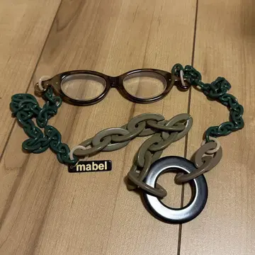 이탈리아제 mabel 마벨 목걸이 체인 루페 세련된 안경 돋보기