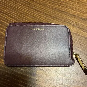 코인, 카드 케이스 den HAMANO 버건디 코인 케이스