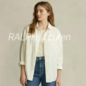 랄프 로렌 POLO RALPH LAUREN 린넨 셔츠 M 화이트