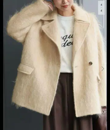 JOURNAL STANDARD relum 모헤야 믹스 샤기 쇼트 코트