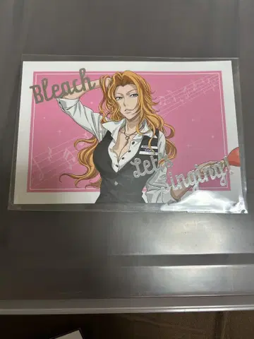 BLEACH 마츠모토 란기쿠 엽서 가라오케 철인