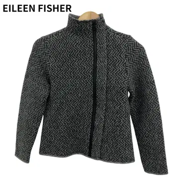 EILEEN FISHER 스트릿 스타일 캐주얼 헤링본 자켓