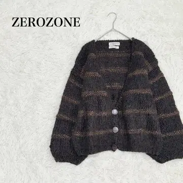 ZEROZONE 제로존 핸드 니트 가디건 울 오버사이즈