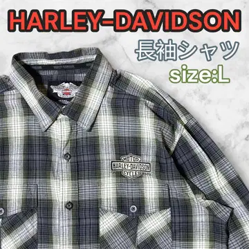 [인기] HARLEY-DAVIDSON 긴팔 셔츠 인도산 L 체크