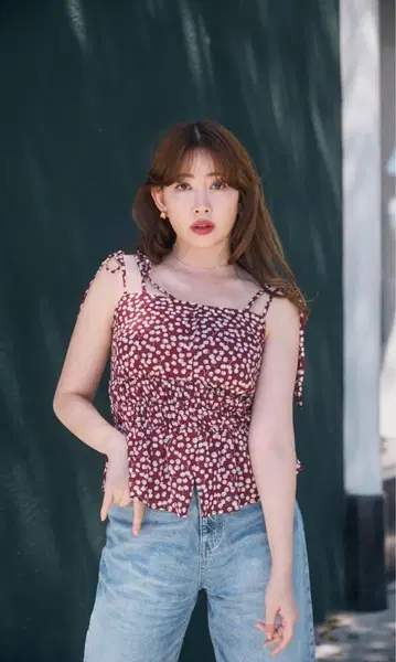 Herlipto Cherry Pattern Strap Top