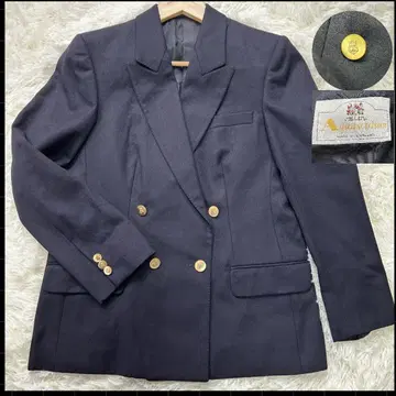 아쿠아 스큐텀 네이비 더블 자켓 골드 버튼 울 M 사이즈