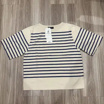 Le Minor 휴먼 우먼 콜라보 보더 반팔 T셔츠