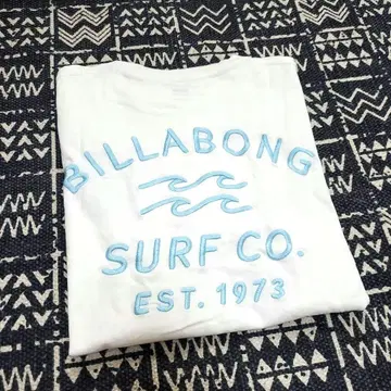 새상품급 BILLABONG 빌라봉 남성용 반팔 티셔츠 화이트