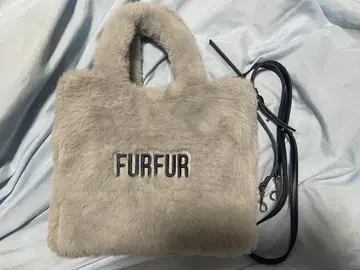 FURFUR 에코 퍼 토트백 라이트 블루