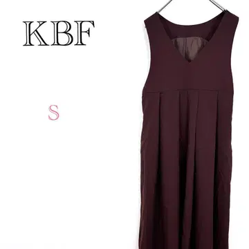 *KBF [S] 롱 원피스 V넥 무지 민소매 깔끔