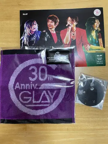 GLAYHISASHI 아크릴 코스터와 핸드 타월
